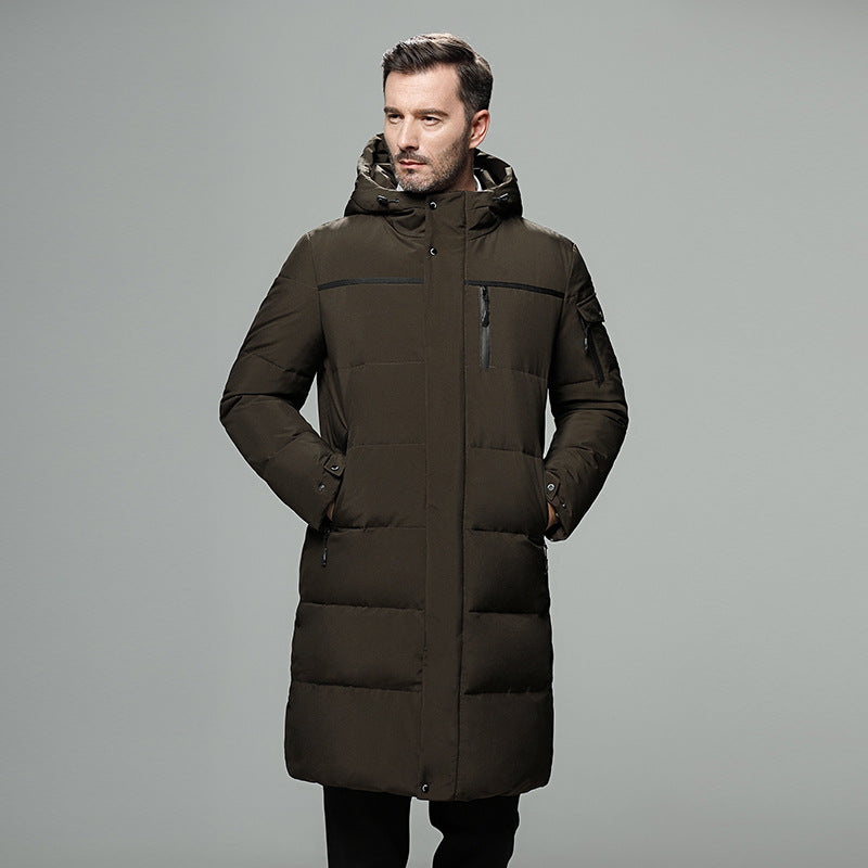 Street-Wave Insulated Mens Jacket With Removable Hood For Urban Professionals Premium Warmth