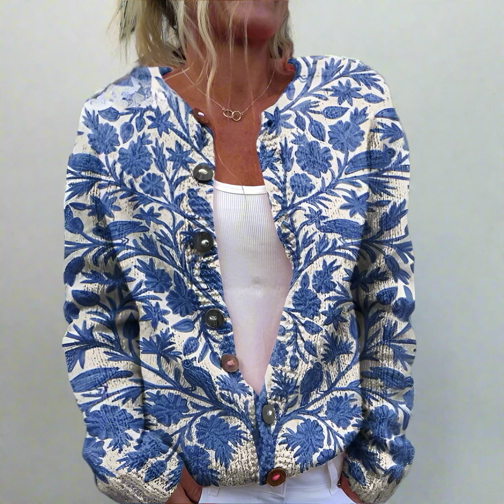 Street-Wave Floral Print Jacket For Women Fresh Look With Comfortable Durable Fabric Chic Everyday Wear