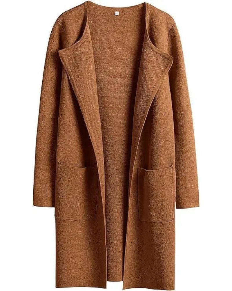 Streetwave Beige Women Overcoat Elegant Winter Outerwear For Modern Style Everyday Wardrobe