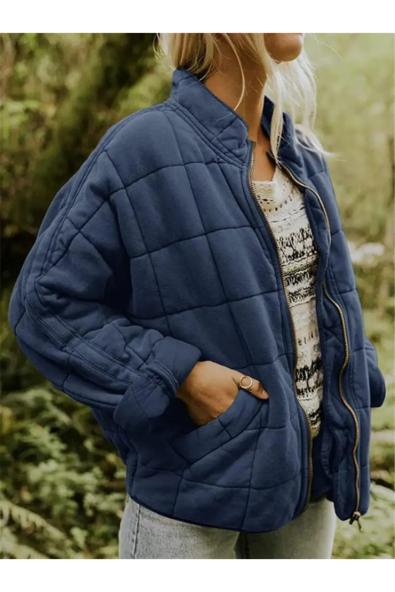 Street Wave Womens Quilted Bomber Jacket For Women Elegant Weatherproof Comfort And Perfect Fit