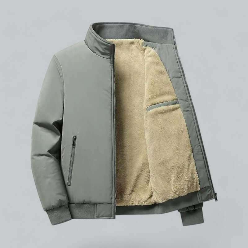 Street-Wave Men's Water-Repellent Fleece Winter Jacket With Warm Lining, Cozy Outdoor Coat