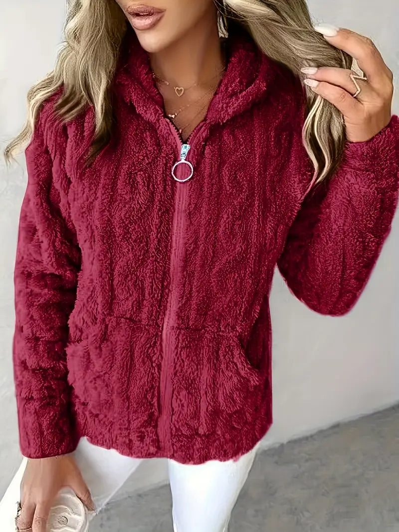 Street Wave Zip Hoodie Ultra Soft Fleece Cozy Everyday Wear For All Day Comfort Plus