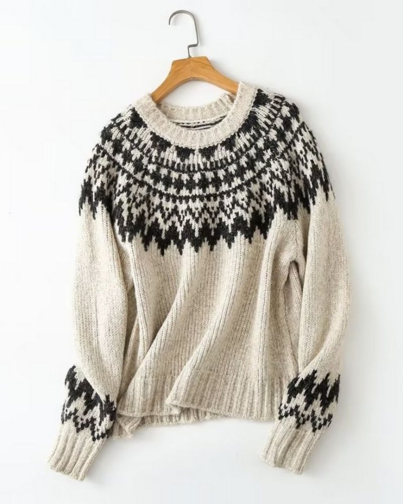 Street Wave Indie Folk Pullover Cardigan Luxurious Cozy Warm Knit For Cold Weather Style Lovers