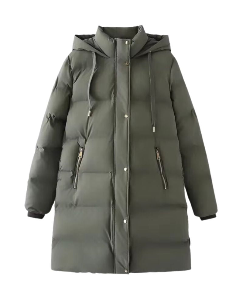 Street-wave Long Winter Coat For Women Warm Insulated Puffer Jacket Chic Cozy Outerwear