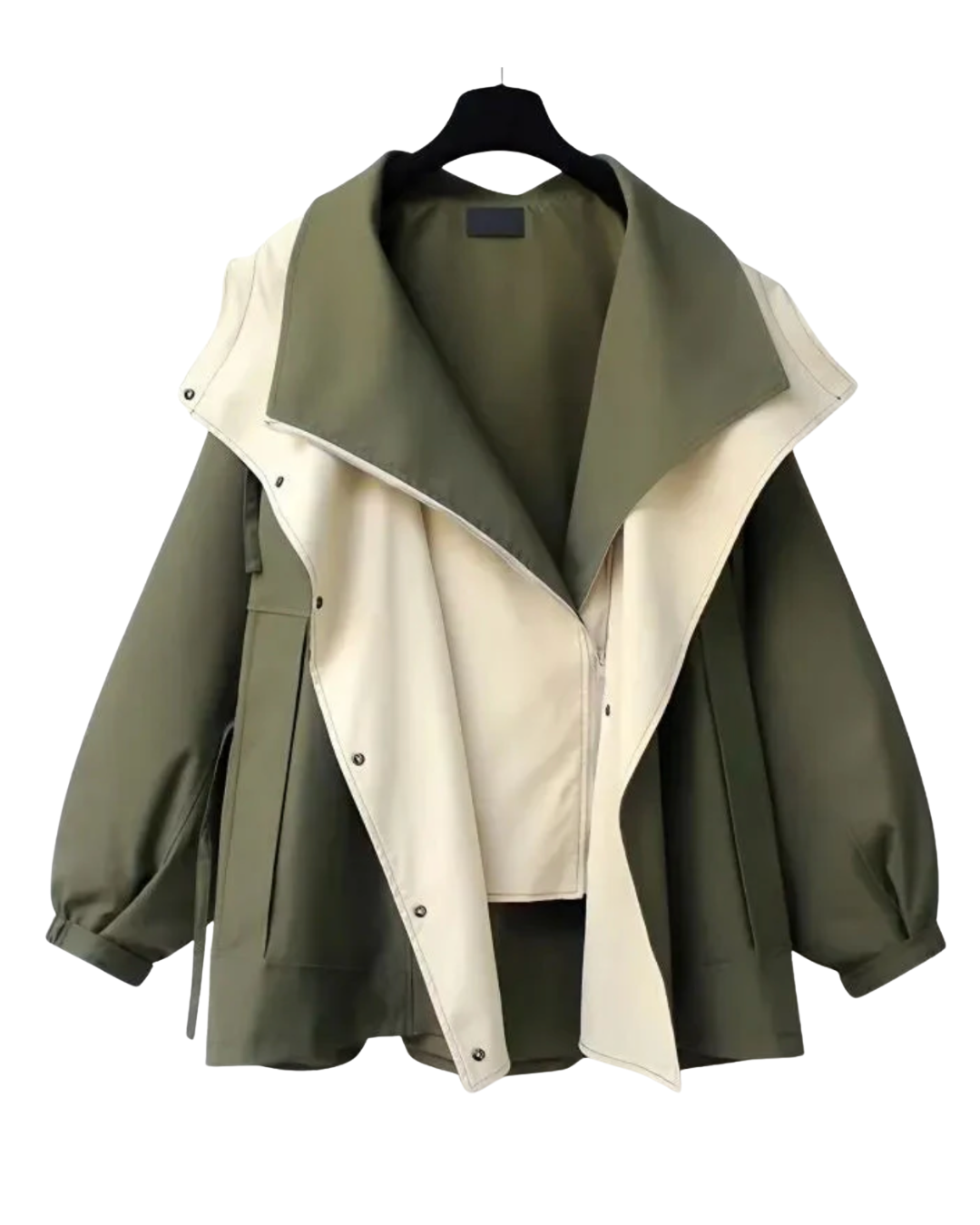 Street-Wave Waterproof Windbreaker Jacket For Women With Adjustable Hem And Lightweight Comfort