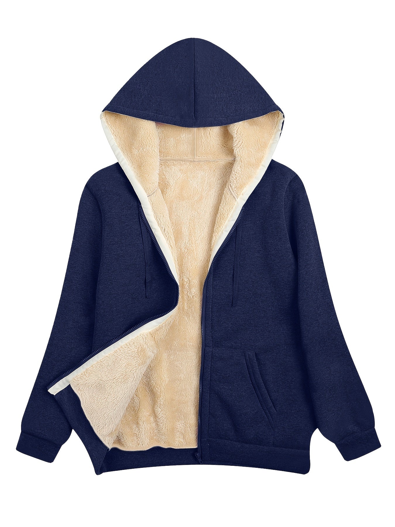 Street-Wave Women Zip Up Hoodie Cozy Casual Jacket For Everyday Comfort And Warmth