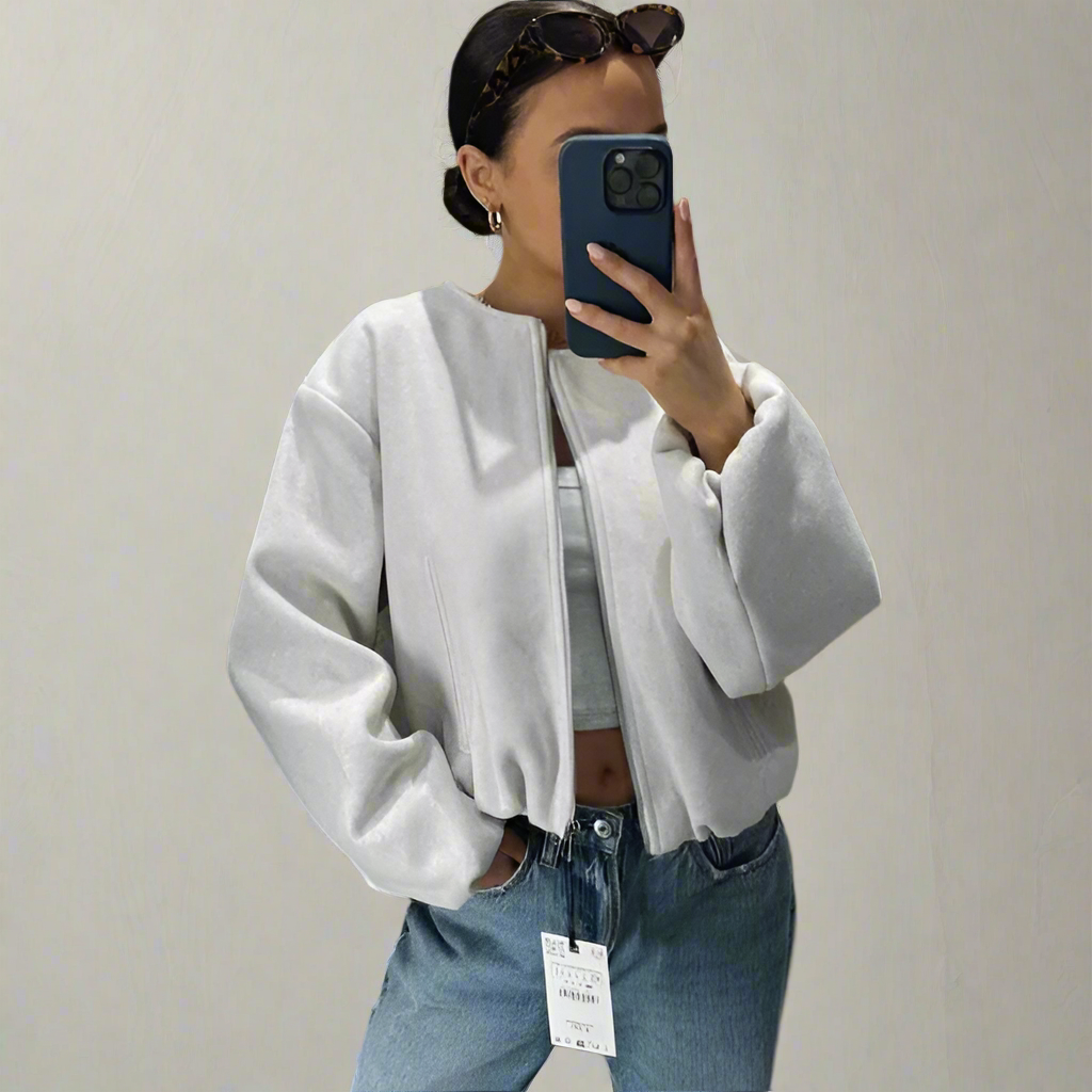 Street-Wave Women's Bomber Jacket In Trendy Style With Elegant Comfort And Durability