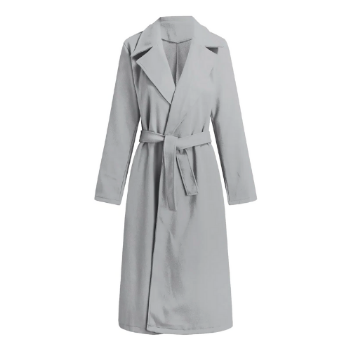 Street-wave Long Wrap Coat For Women Elegant Winter Outerwear With Cozy Comfort And Sleek Style