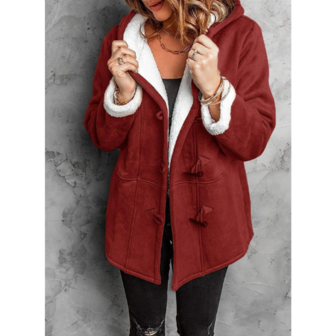 Street-Wave Womens Hooded Winter Jacket Cozy Warmth Versatile Everyday Wear With Practical Hood