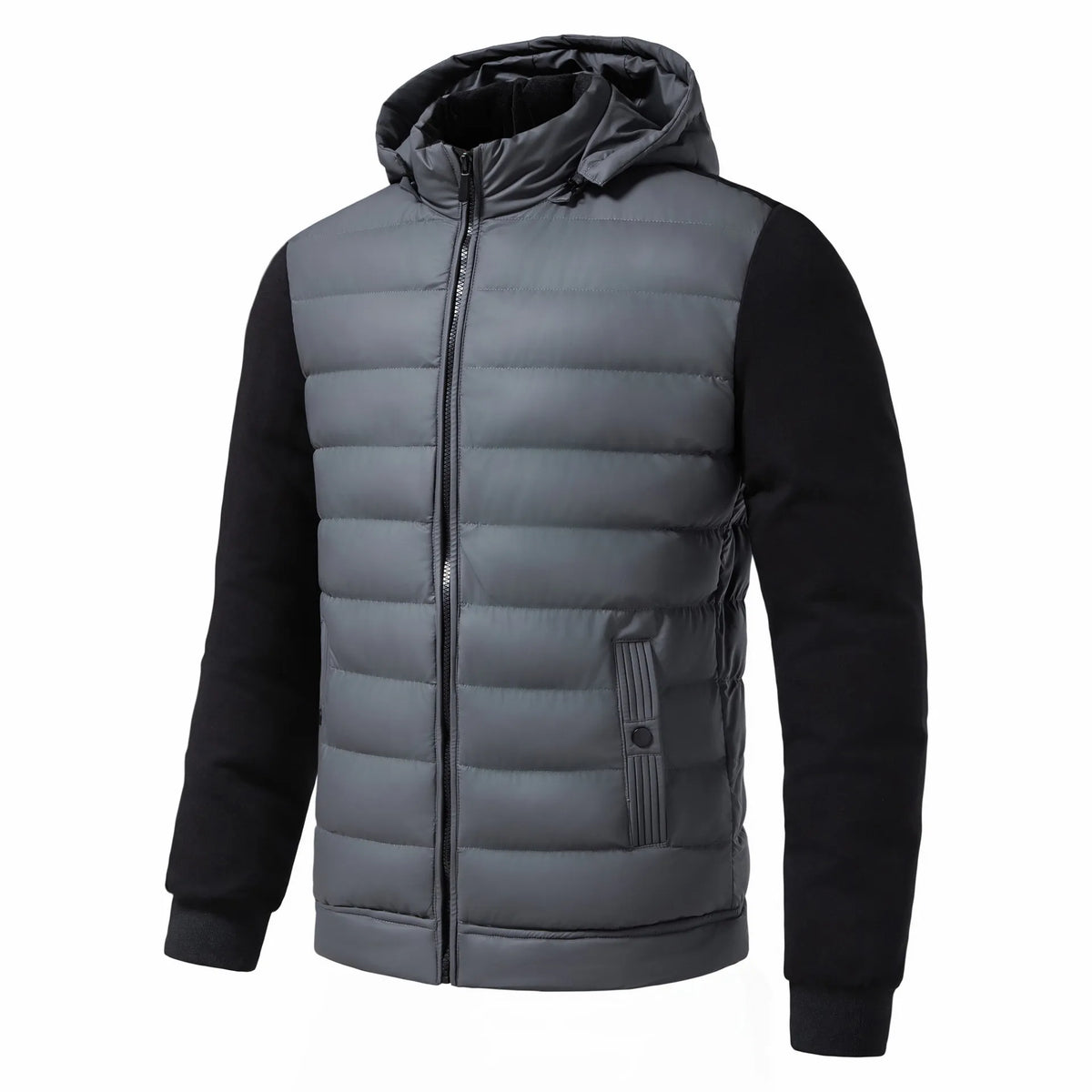 Street Wave Hooded Puffer Jacket For Men Premium Warm Winter Coat With Durable Comfort And Modern Style