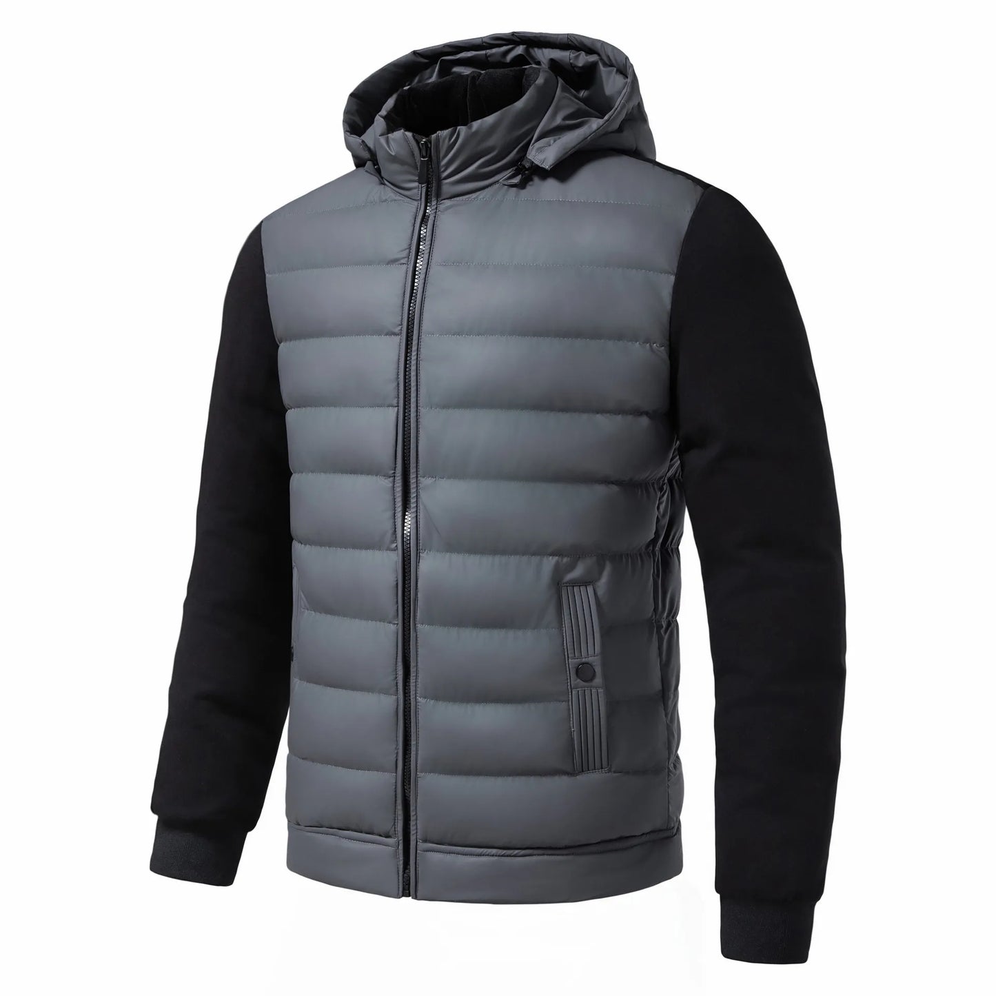 Street-Wave Hooded Puffer Jacket For Men Premium Quilted Insulated All-Season Winter Coat Warmth