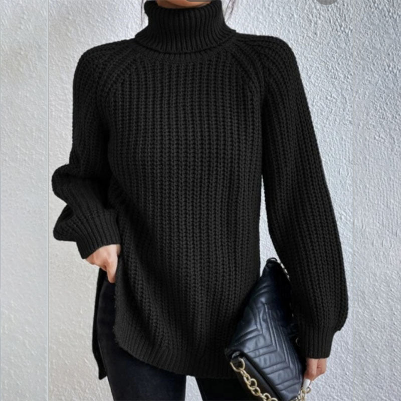 Street-Wave Wool High-Collar Sweater Unisex Comfort