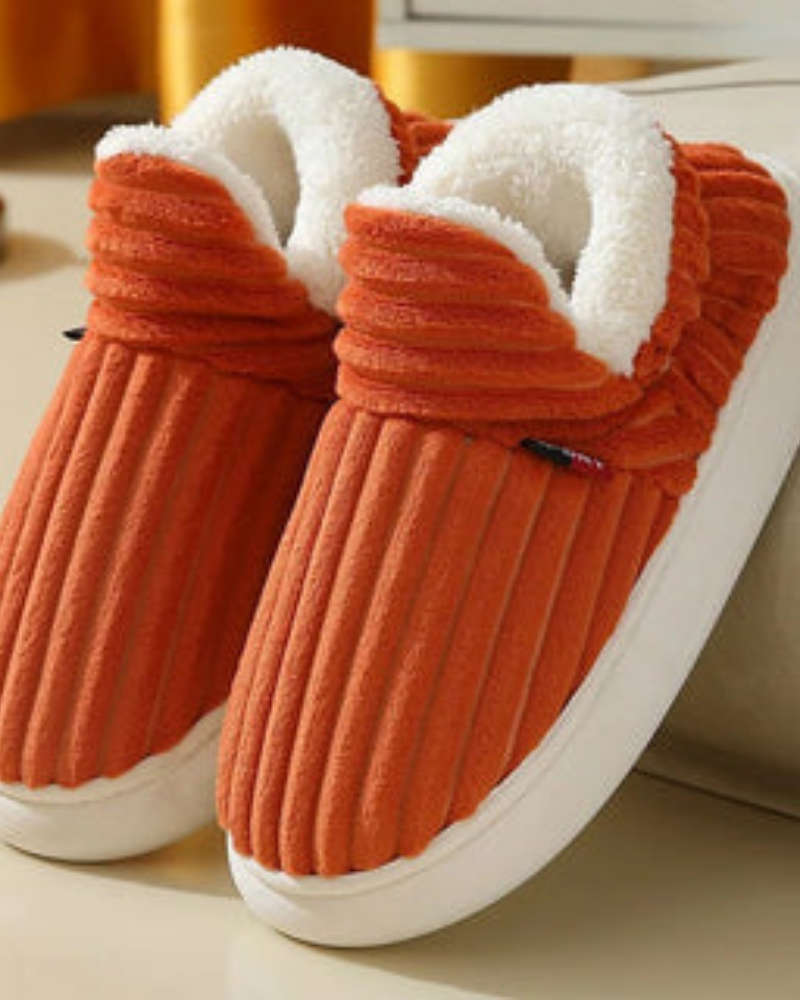 Street-Wave Winter Slippers For Modern Women Ultra Warm Plush Lining Cozy Indoor Comfort