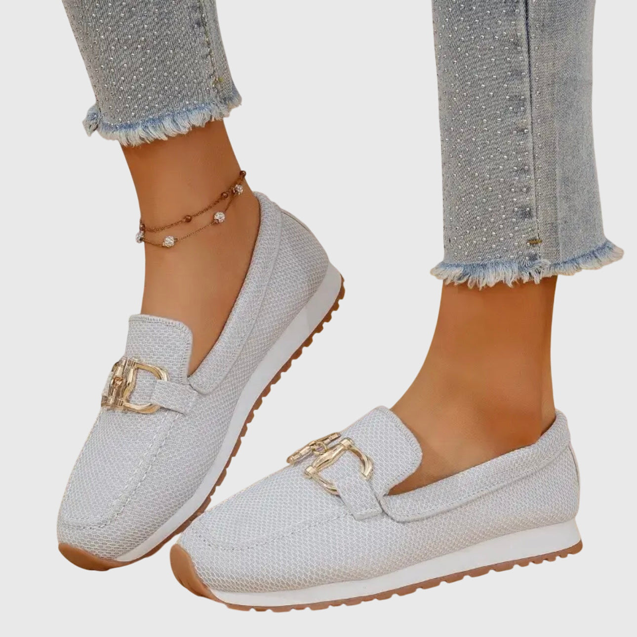 Women's Casual Loafers with Supportive Insole and Flexible Sole