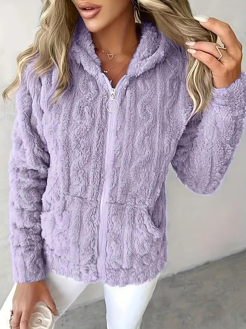 Street Wave Zip Hoodie Ultra Soft Fleece Cozy Everyday Wear For All Day Comfort Plus