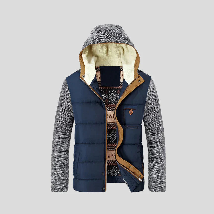 Street-Wave Florian Winter Jacket For Men Weatherproof Windproof Warm Fleece Lining For Outdoor Winter