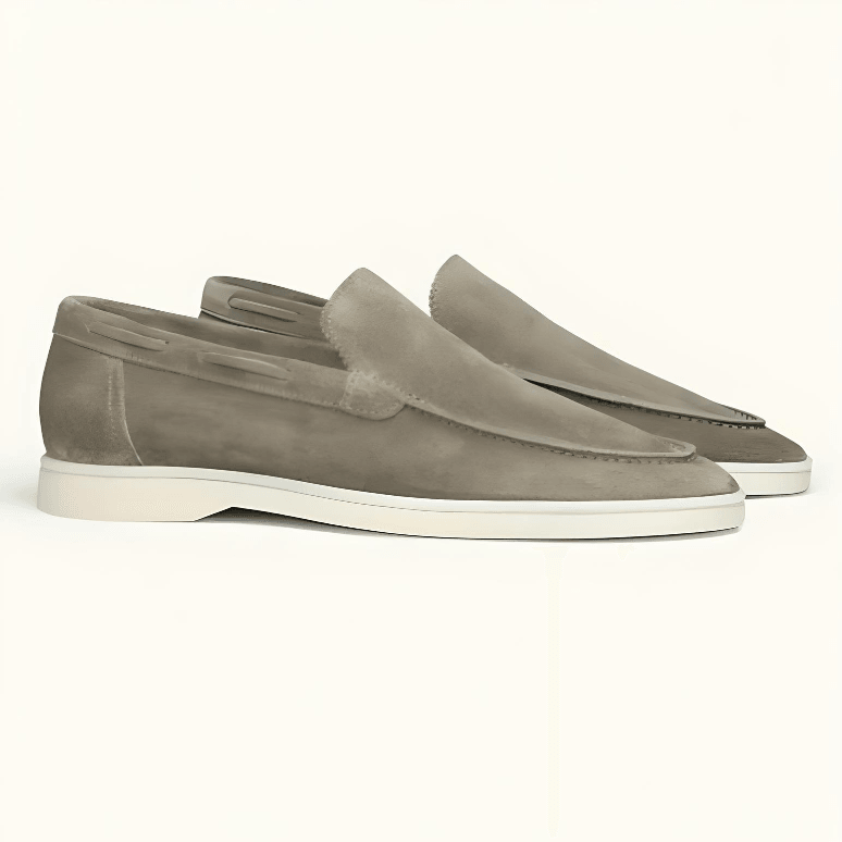 Street Wave Men's Leather Loafers for All Day Comfort, Premium Suede, Office to Casual
