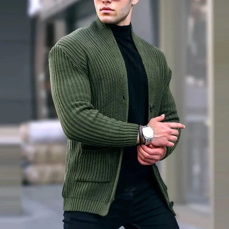 Streetwise Knit Vest By Street-wave For Style Conscious Men Urban Cardigan With Handy Pockets