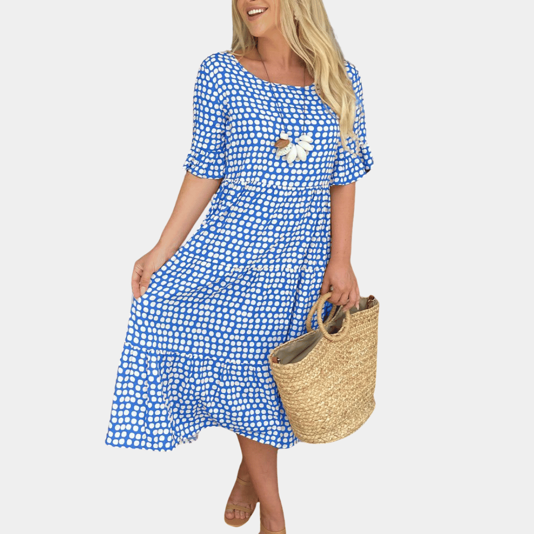 Waylynn Daisy Print Midi Dress For Women Breathable Effortless Summer