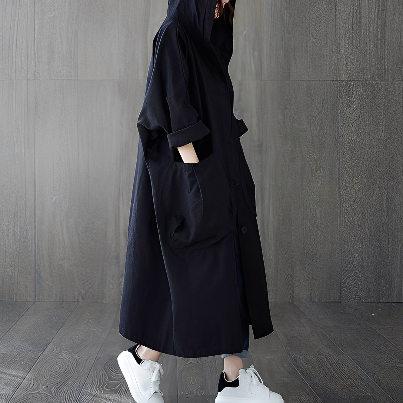 Street-Wave Women's Trench Coat With Pockets Wind Resistant Timeless Elegance For Women