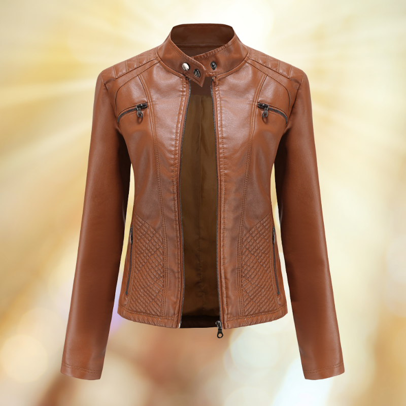 Street-wave Leather Jacket For Women Premium Leather Soft Comfortable Figure Flattering Fit