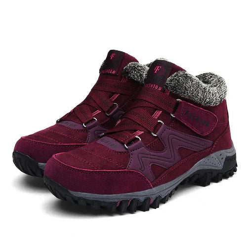 Street-wave Winter Outdoor Boots for Women With Warmth Non Slip Grip All Weather Traction