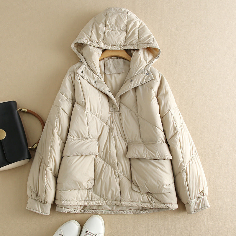 Street Wave Womens Puffer Jacket Hooded Insulated Winter Coat With Warmth And Cozy Comfort