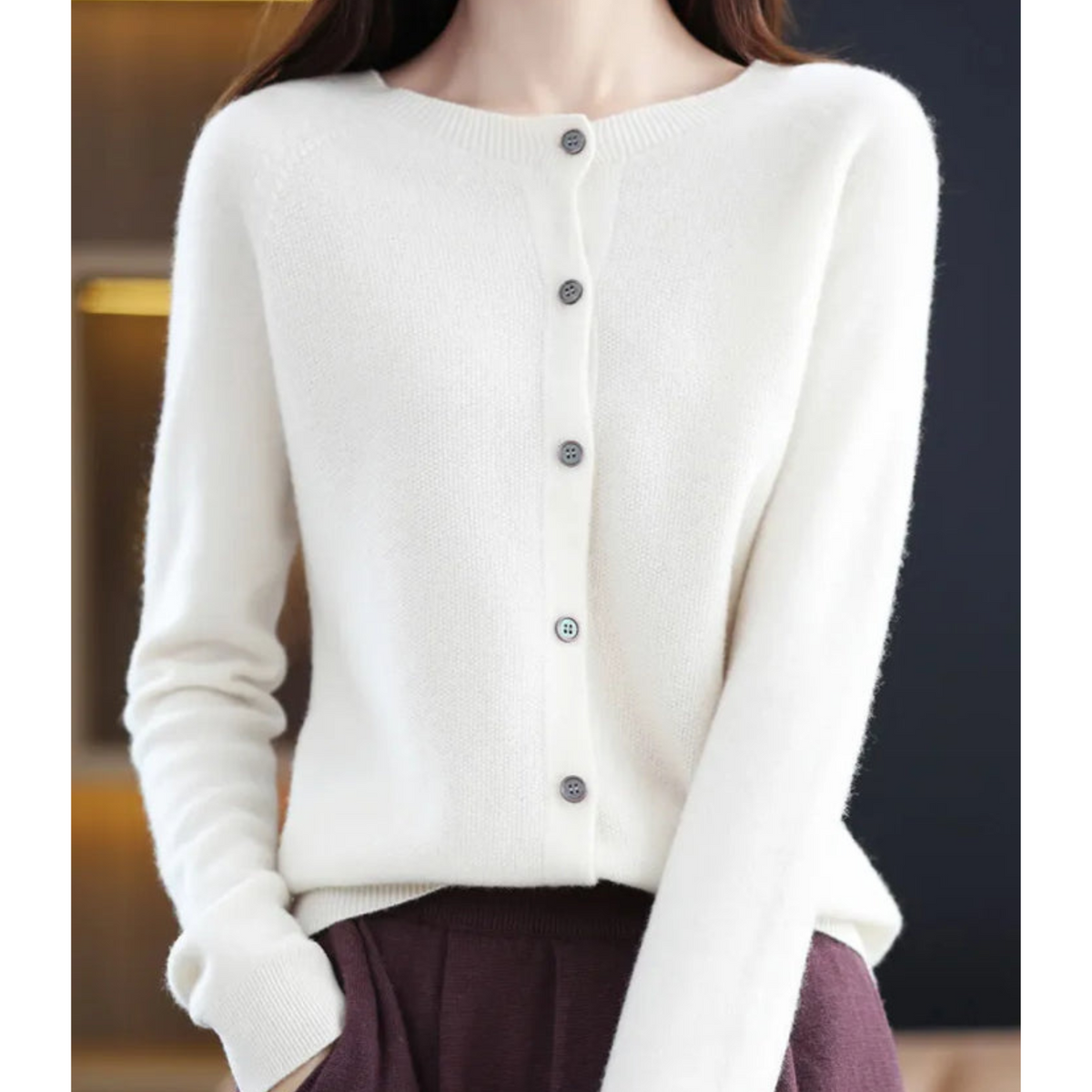 Street-Wave Merino Wool Cardigan For Women Soft Warmth Luxurious Comfort 100 Percent Merino Wool Knitwear
