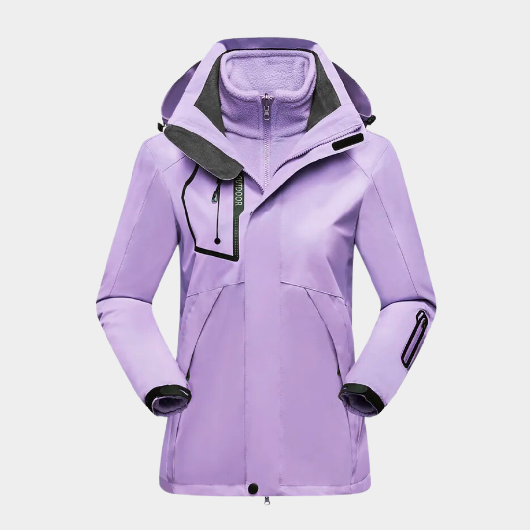 Street-wave Women Windbreaker Outdoor Jacket Waterproof Windproof Breathable All-Weather Warm