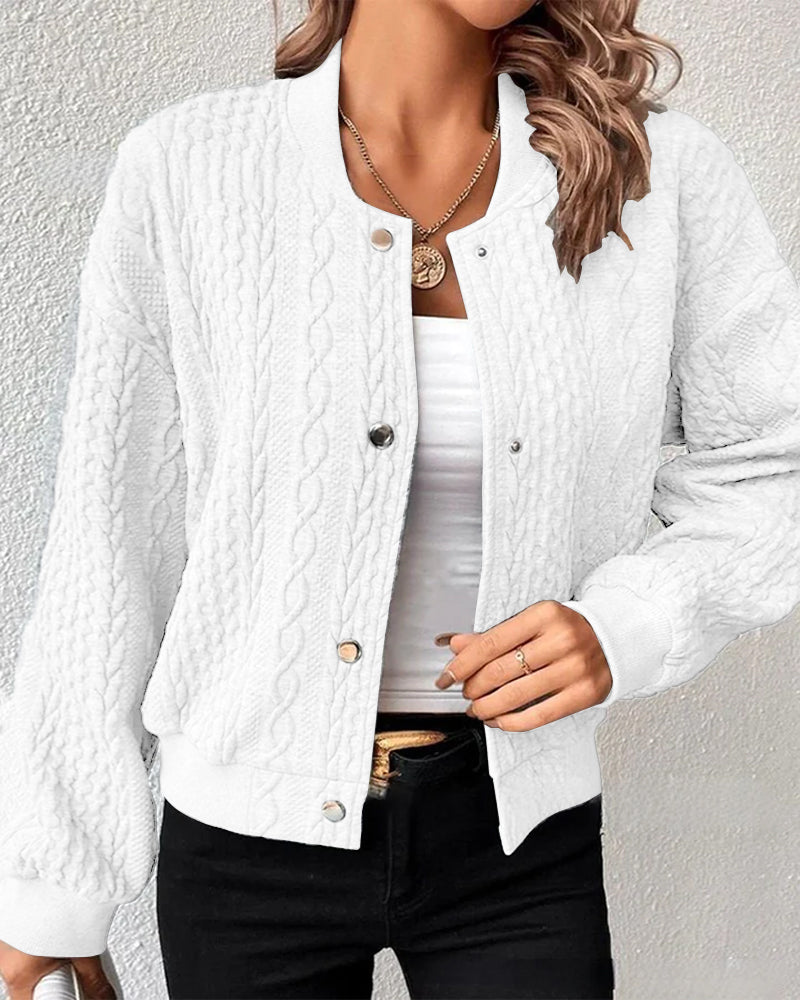 Street Wave Cable Knit Button Cardigan Vest For Women Cozy Chic Everyday Style AllSeason