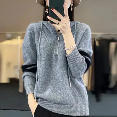 Street-Wave Cashmere Sweater for Women Luxuriously Soft Elegant Fit Perfect for Spring