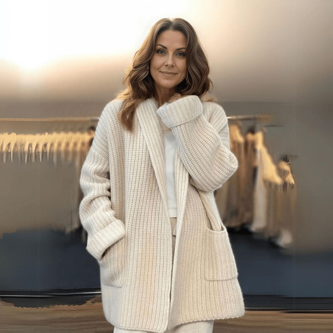 Streetwave Womens Long Sleeve Knit Cardigan With Figure Flattering Fit For Effortless Layering All Year
