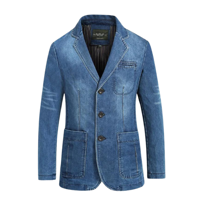 Streetwave Denim Cotton Blazer For Men Comfortable Chic
