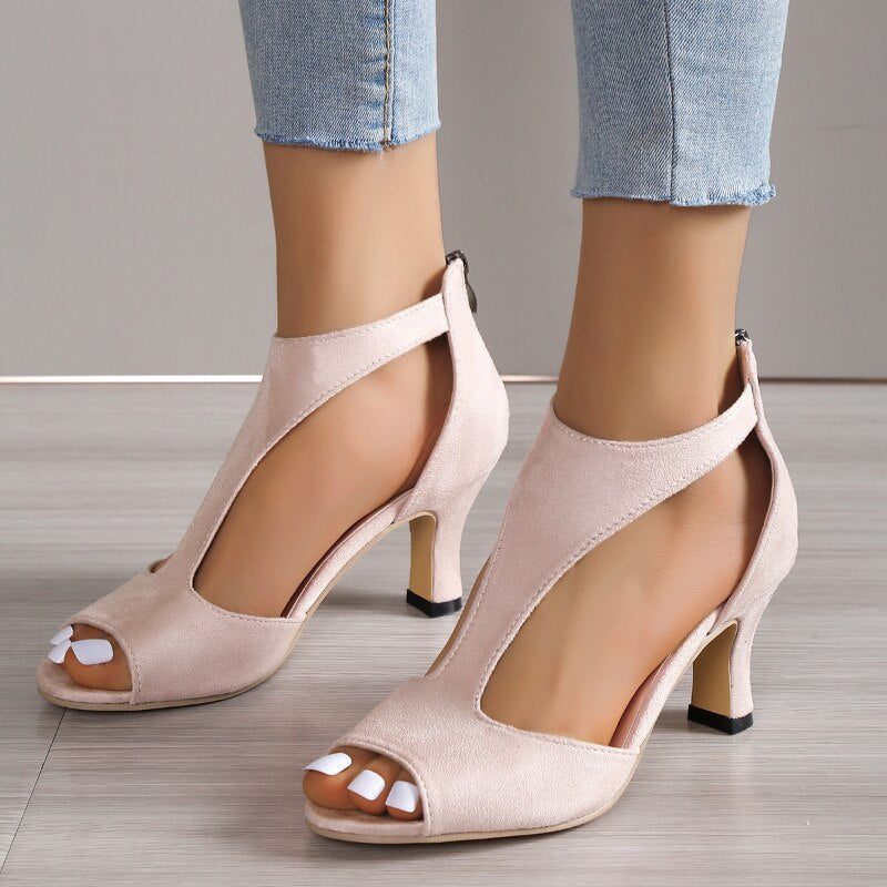 Street Wave Plateau Sandals With Block Heel For Trendy Fashion Forward Women Comfortable All Day Wear
