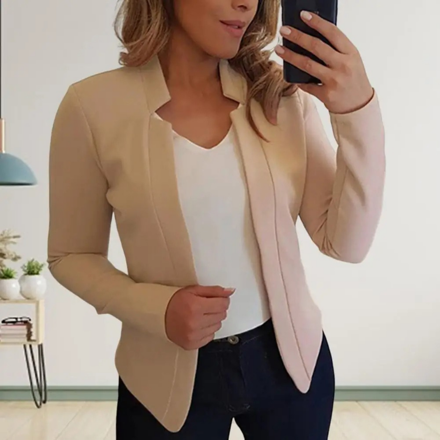 Street-Wave Womens Work Blazer Elegant All Day Comfort Premium Materials Office Ready