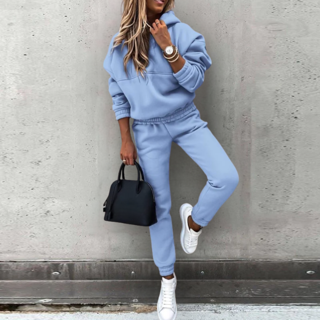 Street Wave Natalie Womens Stretch Fit Hoodie Joggers Set