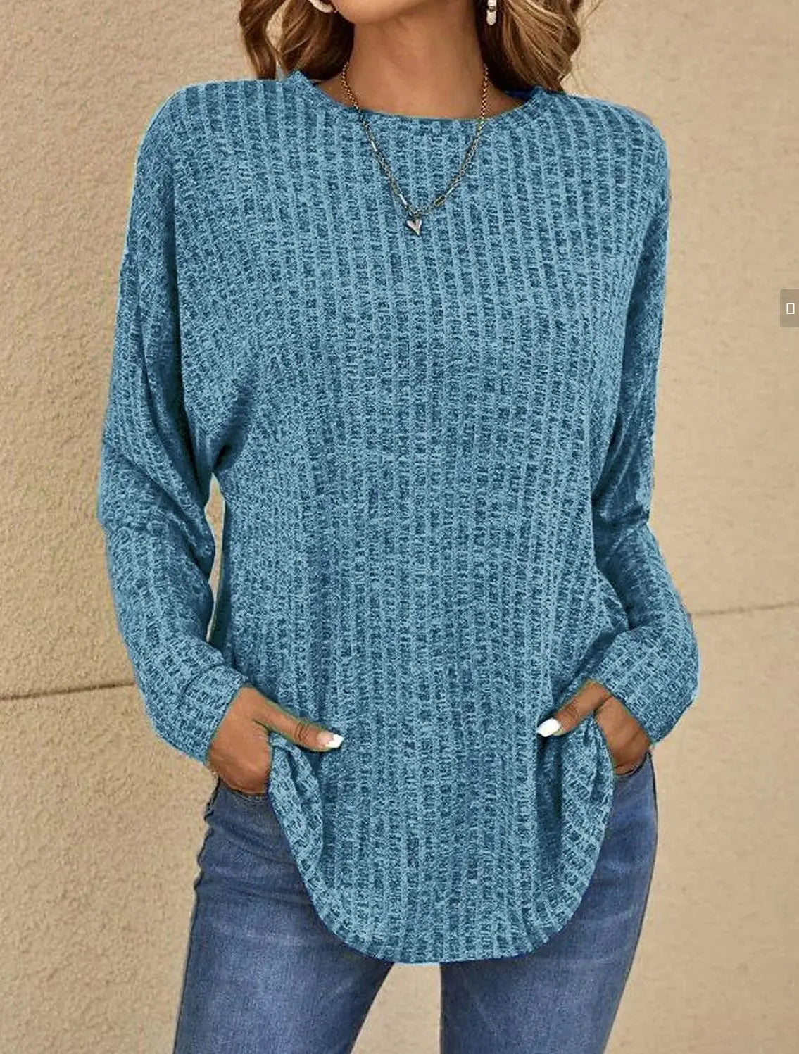 Street-wave Women Stretch Knit T Shirt Blouse For All-Day Comfort And Flattering Silhouette