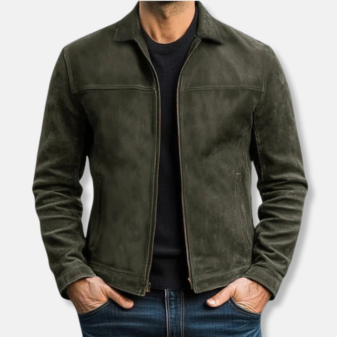 Street-Wave Mens Casual Jacket With Button Closure Versatile Modern Design