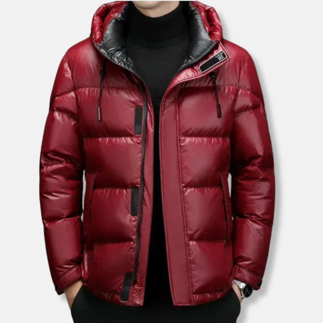 Street-Wave Men's Hooded Down Jacket Water Resistant Dependable Warmth Winter