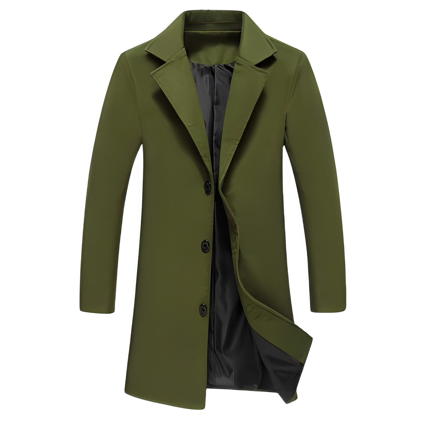 Street-Wave Wool Formal Winter Coat For Men With Warmth And Water-Repellent Protection Classic Fit