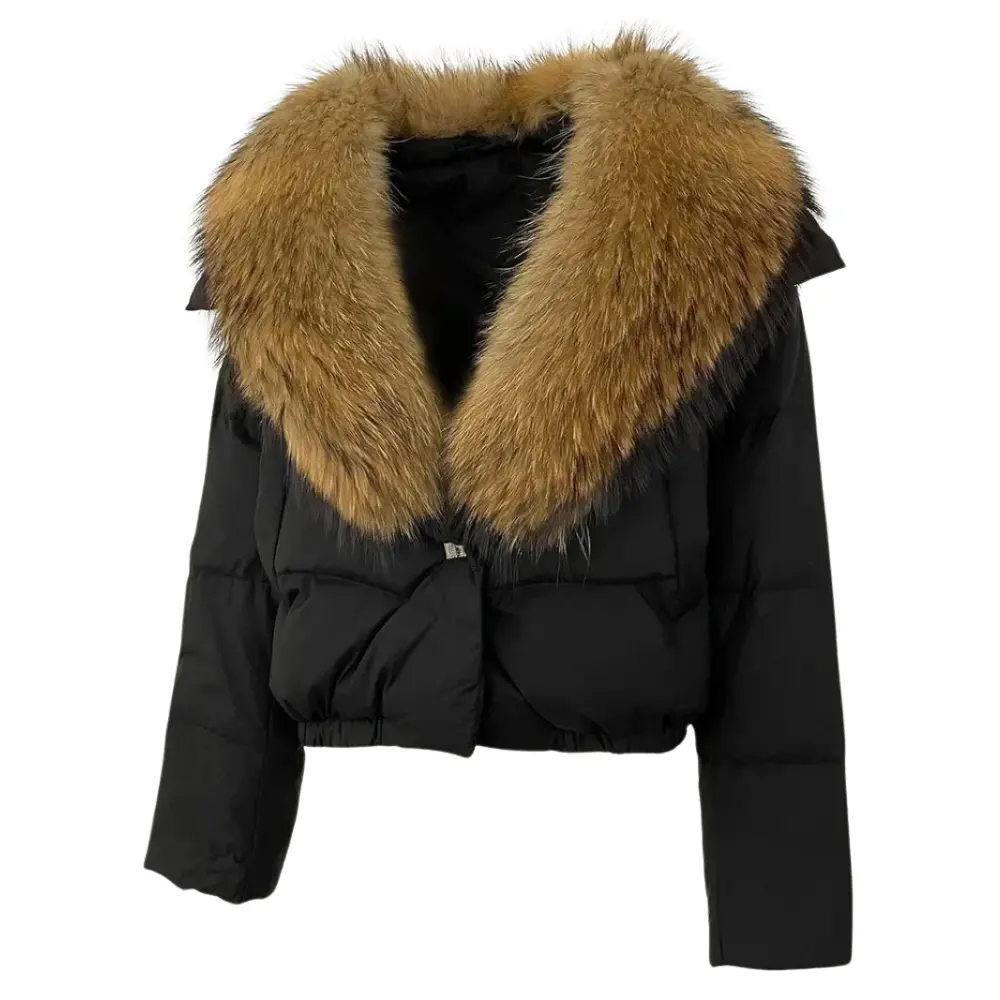 Waylynn Mia Women Puffer Jacket Detachable Fur Collar Insulated Cozy