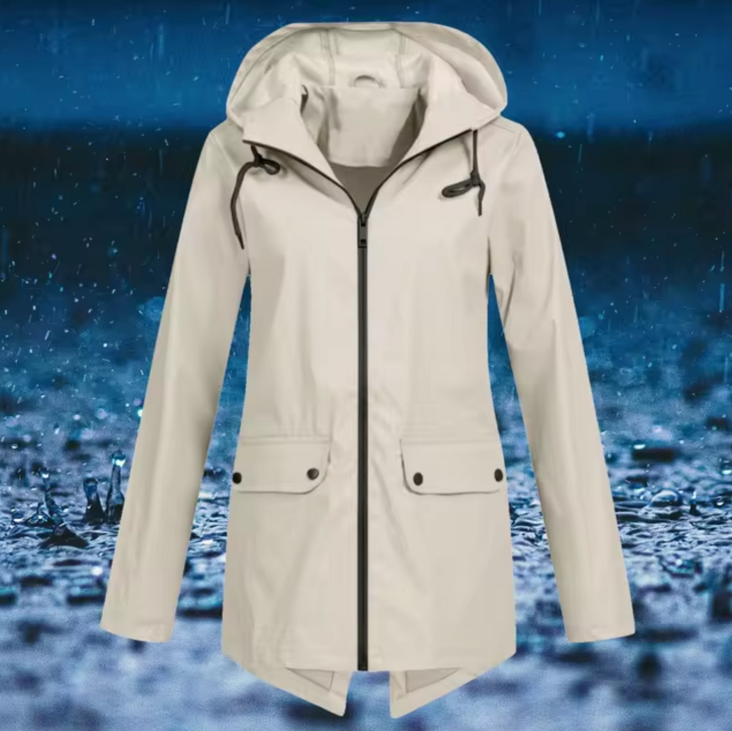 Street-Wave Women Waterproof Rain Jacket With Hood All-Weather Protection Durable Materials For Everyday Comfort