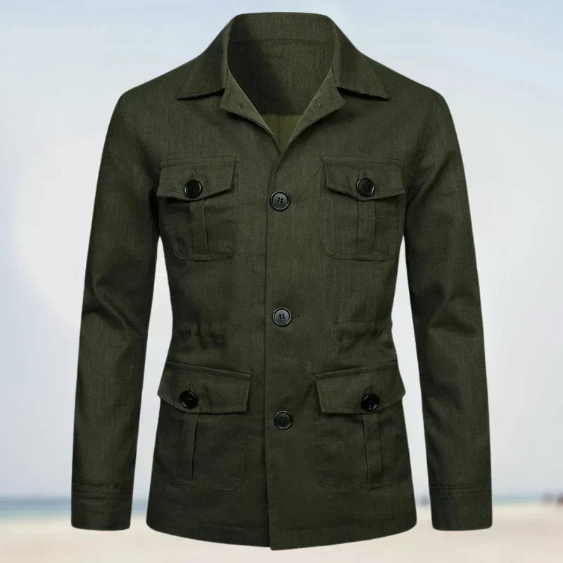 Street-Wave Men's Winter Jacket With Extended Length And Multiple Pockets For Everyday Warmth