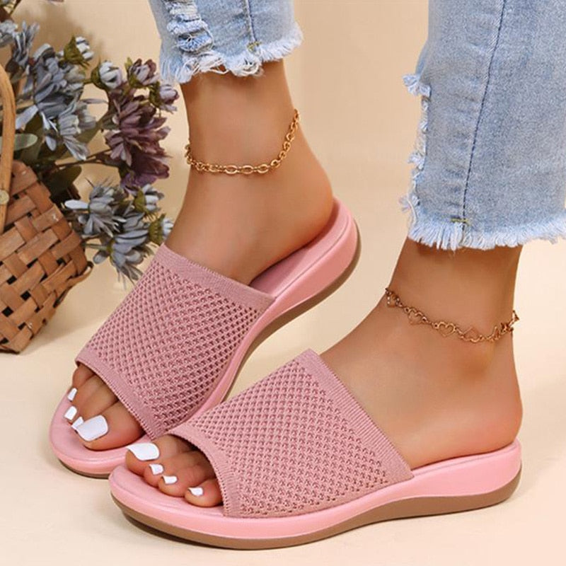 Street Wave Womens Sandals With Flexible Sole For All Day Comfort And Breathable Mesh