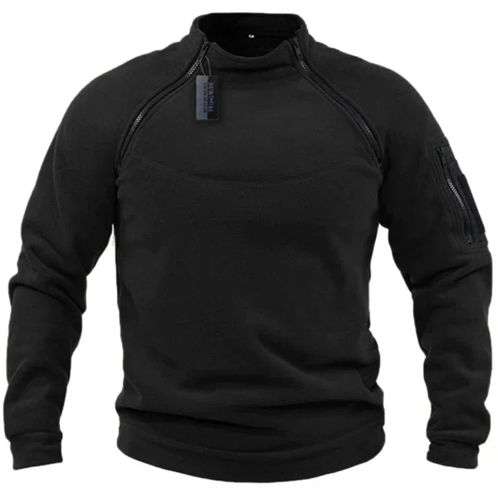 Street-wave Mens Fleece Pullover For Outdoor Warmth And Rugged Military-Grade Durability