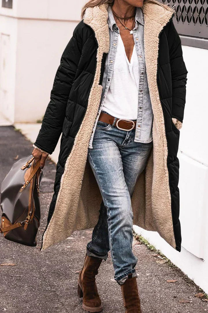 Street-wave Reversible Coat For Women Two Sided Warmth And Style Premium Quality
