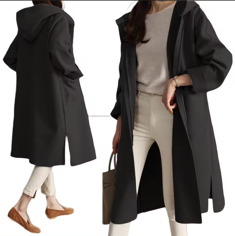 Street Wave Women's Long Coat Casual Chic Relaxed Fit Lightweight Luxury For Modern Women