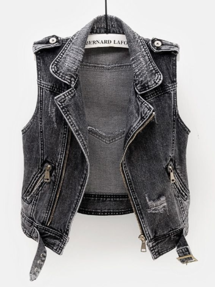 Street-Wave Womens Denim Jacket Versatile Timeless Style Durable Everyday Essential