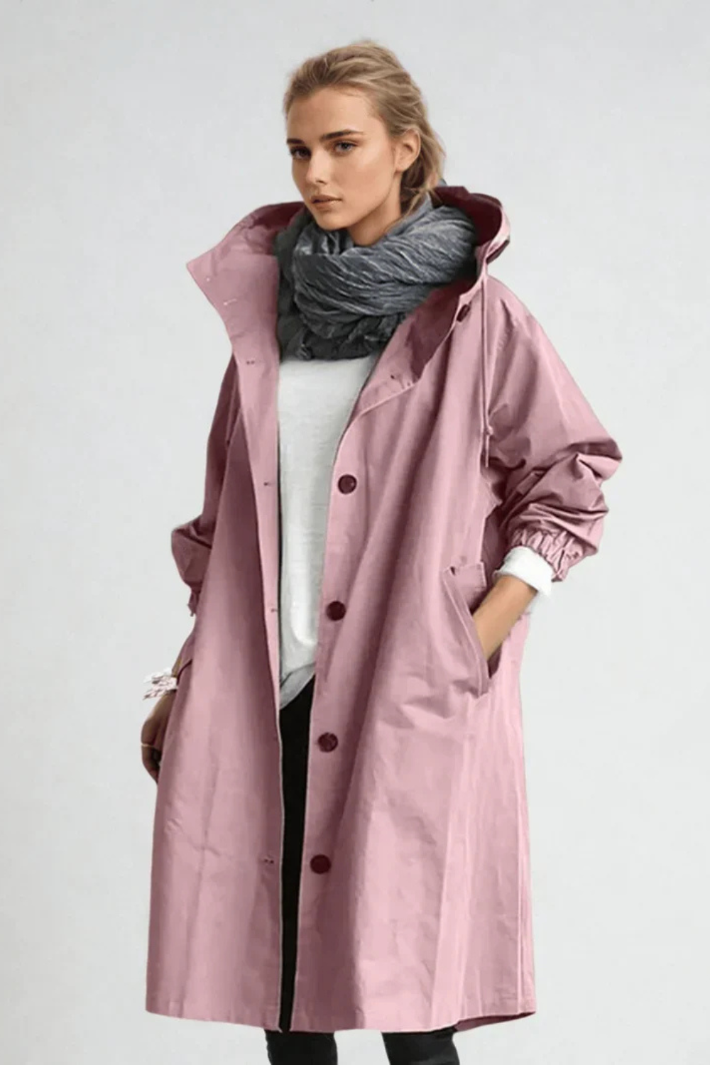 Street-Wave Julie Fleece-Lined Windproof Jacket For Women Water-Repellent Oversized Autumn Coat