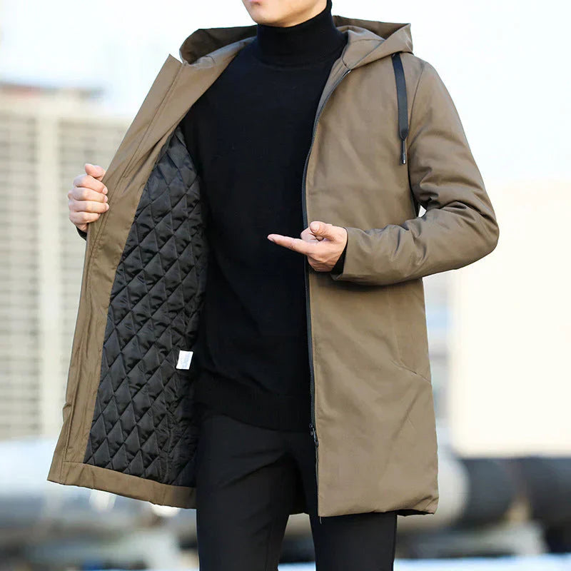 Street-Wave Waterproof Winter Jacket For Men Ultimate Warmth With Weatherproof Comfort Hooded